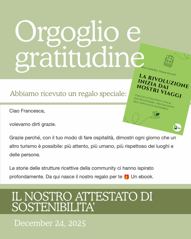 Un regalo speciale da EcoBnB: Ciriga Sicily Glamping racconta la sua sostenibilità